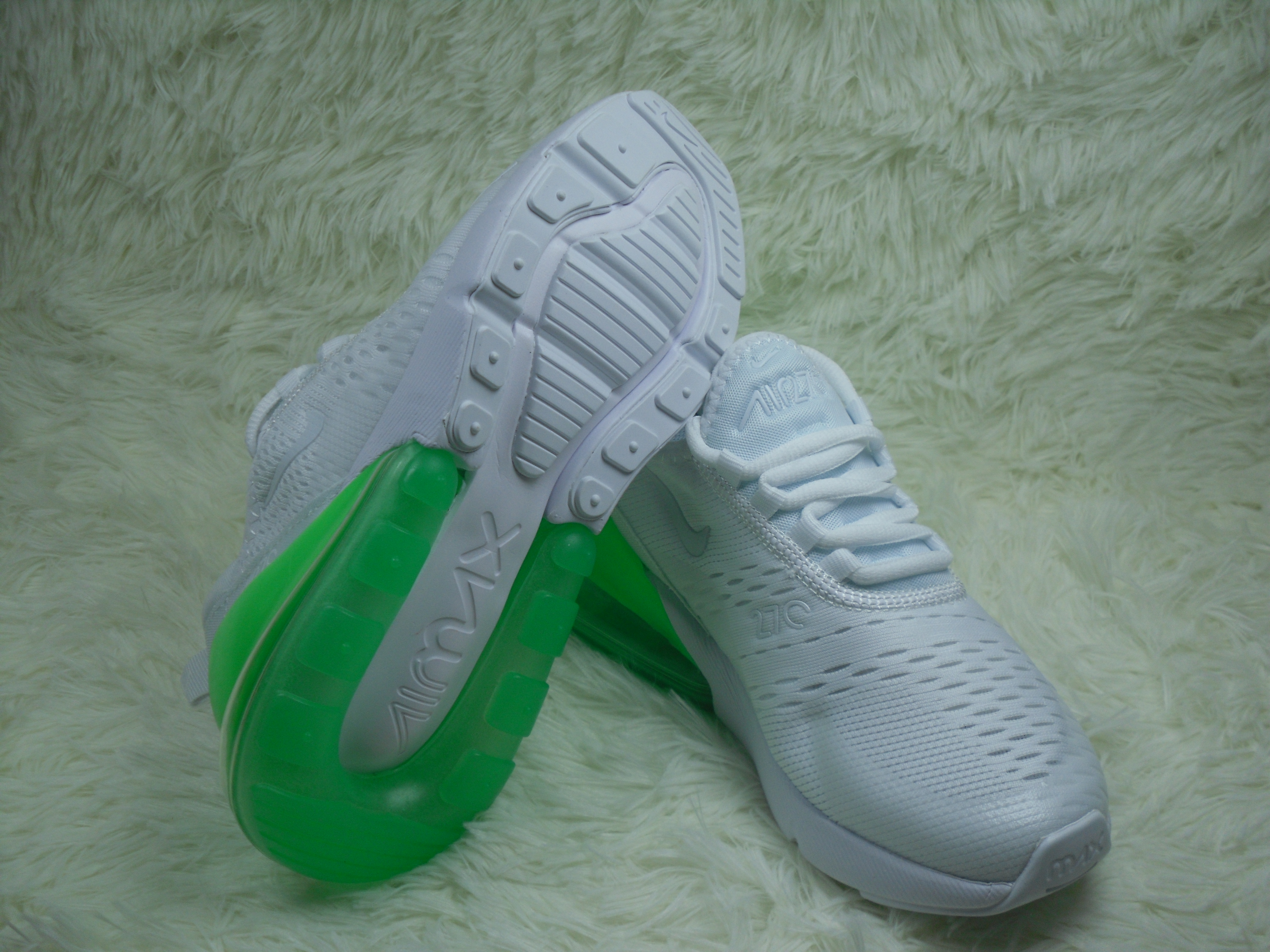 Nike Air Max 270 White Green Shoes